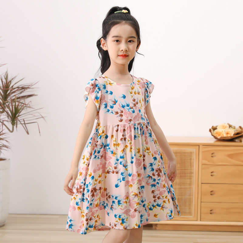 24 summer girls dress children Korean princess dress cotton sleeveless vest skirt little girl floral skirt wholesale 24 summer girls dress children Korean princess dress cotton sleeveless vest skirt little girl floral skirt wholesale