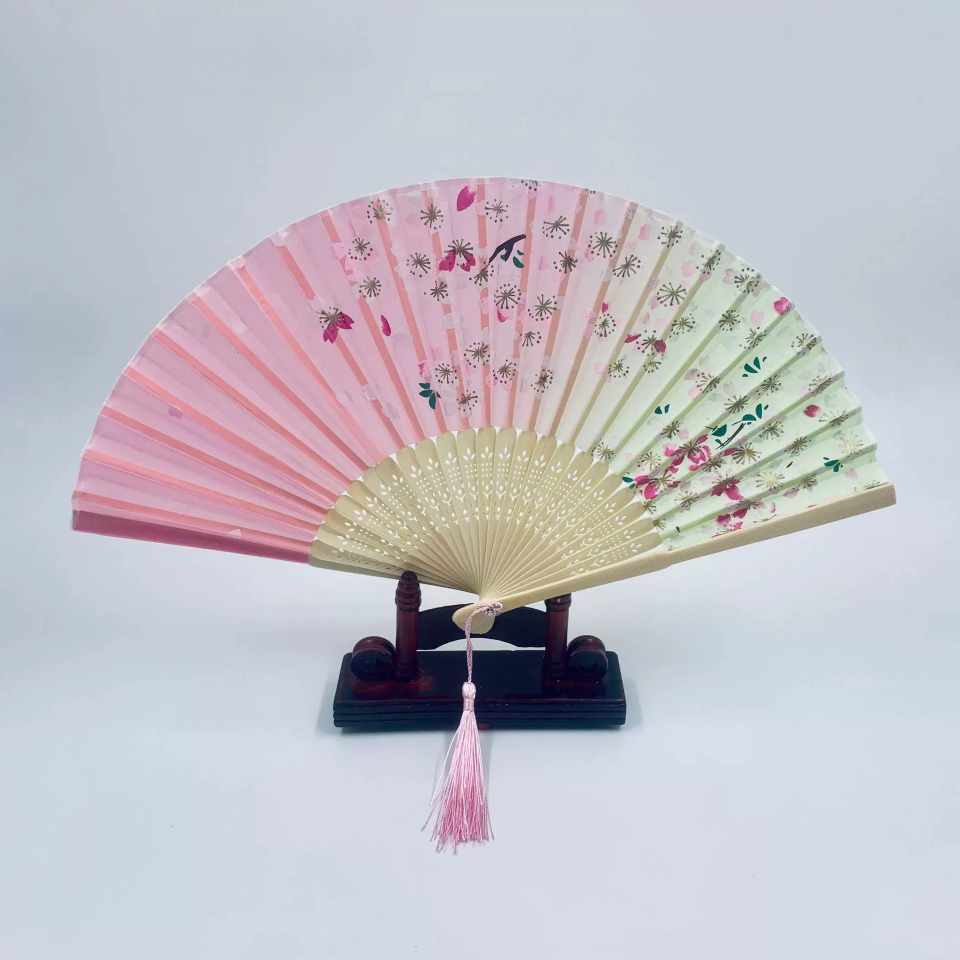 Folding Hand Fan Hanfu Style, Silk-screen Print, High-definition Patterns, Fine Workmanship