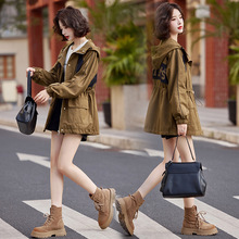 现货中长款风衣女2024秋装新款女装韩版时尚显瘦女士春秋外套潮