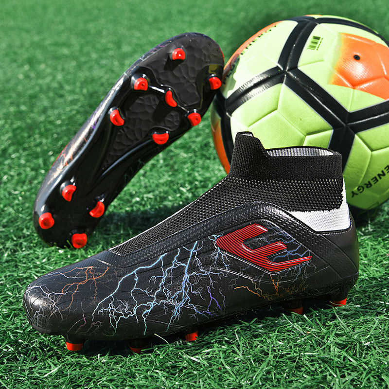 Scarpe da calcio senza LACCI e calzini omaggio scarpe da allenamento per ragazzi FG maniche tacchetti_voghion.com