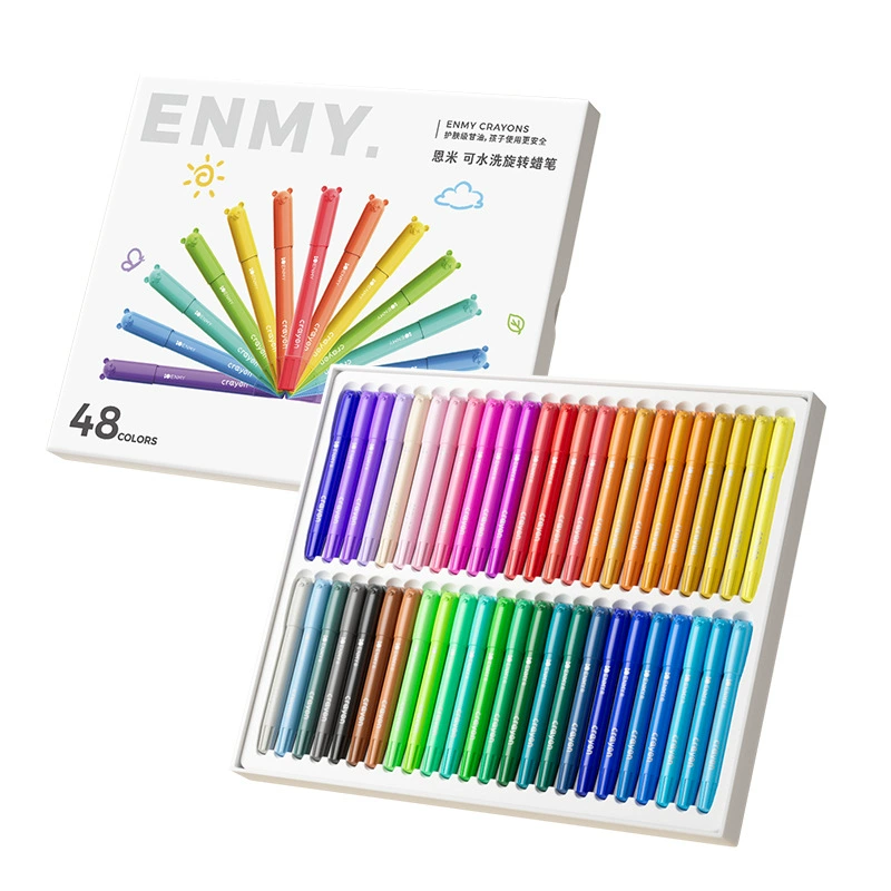 恩米 Cream safe painted crayons, oil pastel for elementary school students
