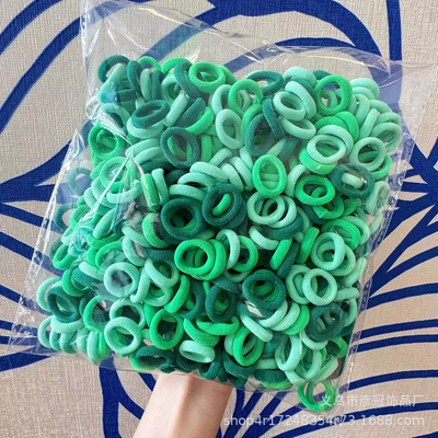 Not Harm Hair Rope Thumb Ring – Saç üçün rezinlər - 4green-500-pieces-in-bag