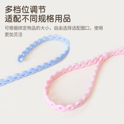 Baby soothing silicone pacifier chain food grade multifunctional strap children's teether toy anti-lost lanyard anti-drop chain