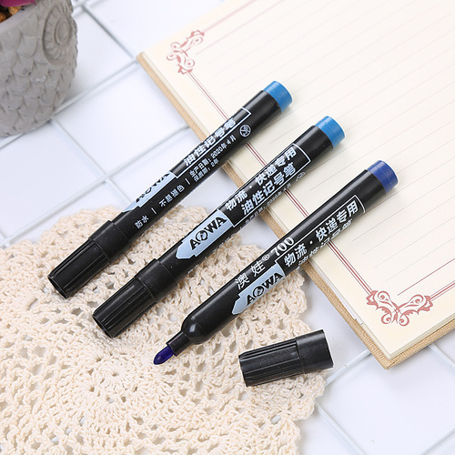 Marker pen, black 700, extra-thick oil-based, specially designed for express delivery logistics, large-tip marker pen, waterproof, quick-drying, durable
