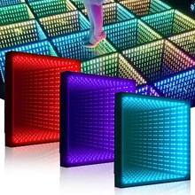 3d Led Dance Floor Infinity Mirror Abyss Wedding Stage DMX