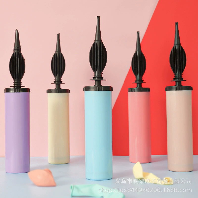 Ручной насос для надувания воздушных шаров Macaron Color Инструмент для надувания воздушных шаров Портативный ручной насос для надувания воздушных шаров