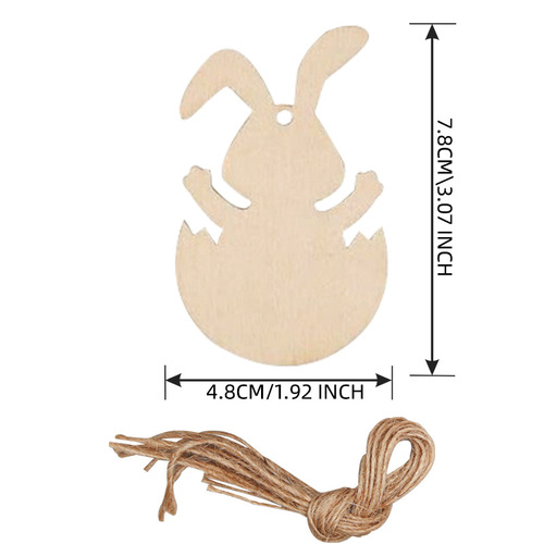 Christmas ornament home decoration supplies wooden handicraft creative carved wood slice Christmas tree hanging decoration wholesale