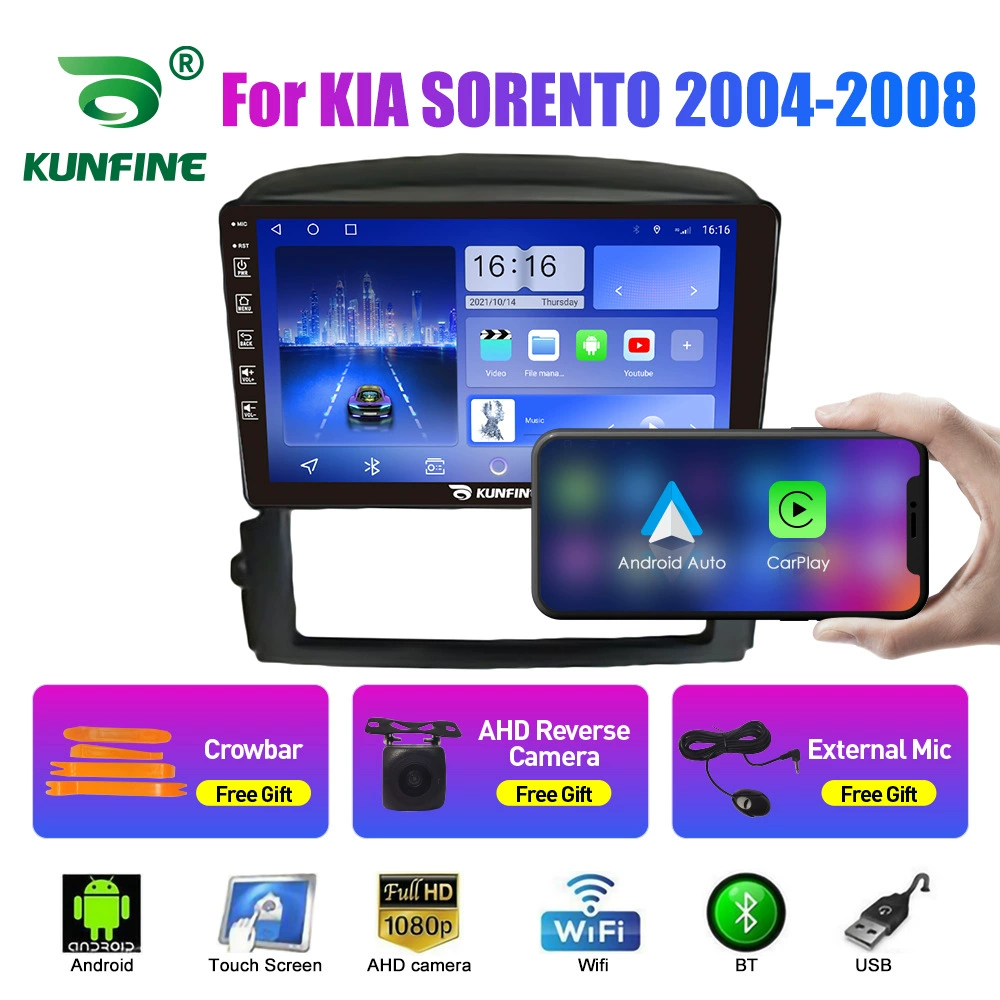 Подходит для KIA Sorento 2004-2008 Android навигация автомобиля GPS обратное изображение все-в-одном