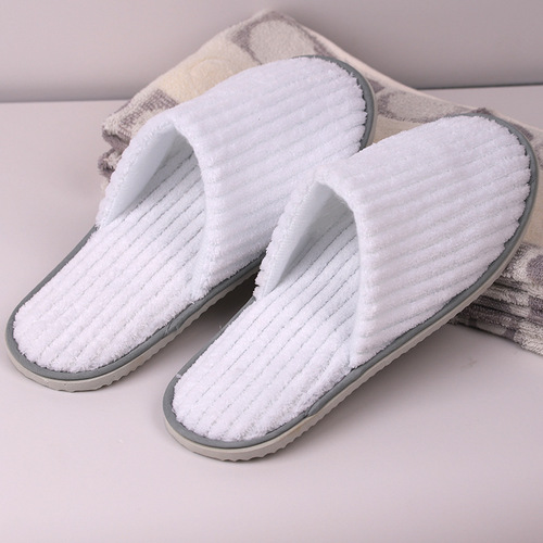 Disposable slippers cotton and linen thickened slippers for hotels and B&Bs travel portable home wholesale