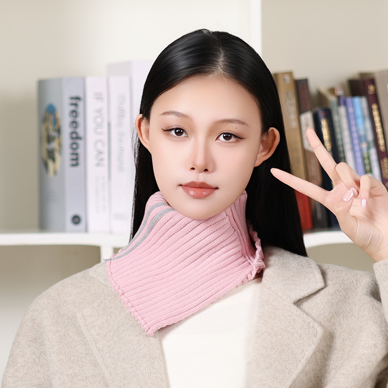 삼각 스카프 - 솔리드 핑크
