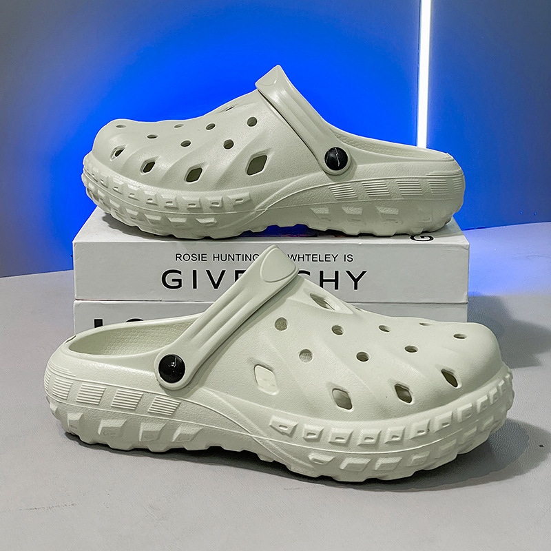 Zapatos con agujeros, sandalias 2025, tendencia de verano, uso exterior, suela gruesa, sentido transpirable de la mierda, celebridades de Internet, nuevas sandalias de ocio en la playa image 10