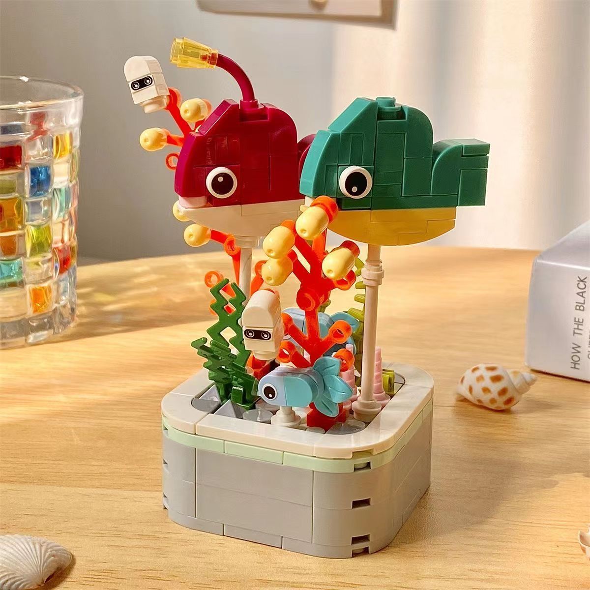 Compatible con insectos, alta vida marina, flores, plantas, bloques de construcción, plantas en maceta, puzzle, juguetes, joyas, adornos
