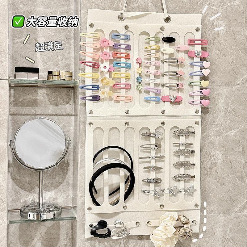 simple colgar clip para el cabello corda para el cabello almacena bolsa colgante clip de tiburón casero collar caja de joyería colgante pared