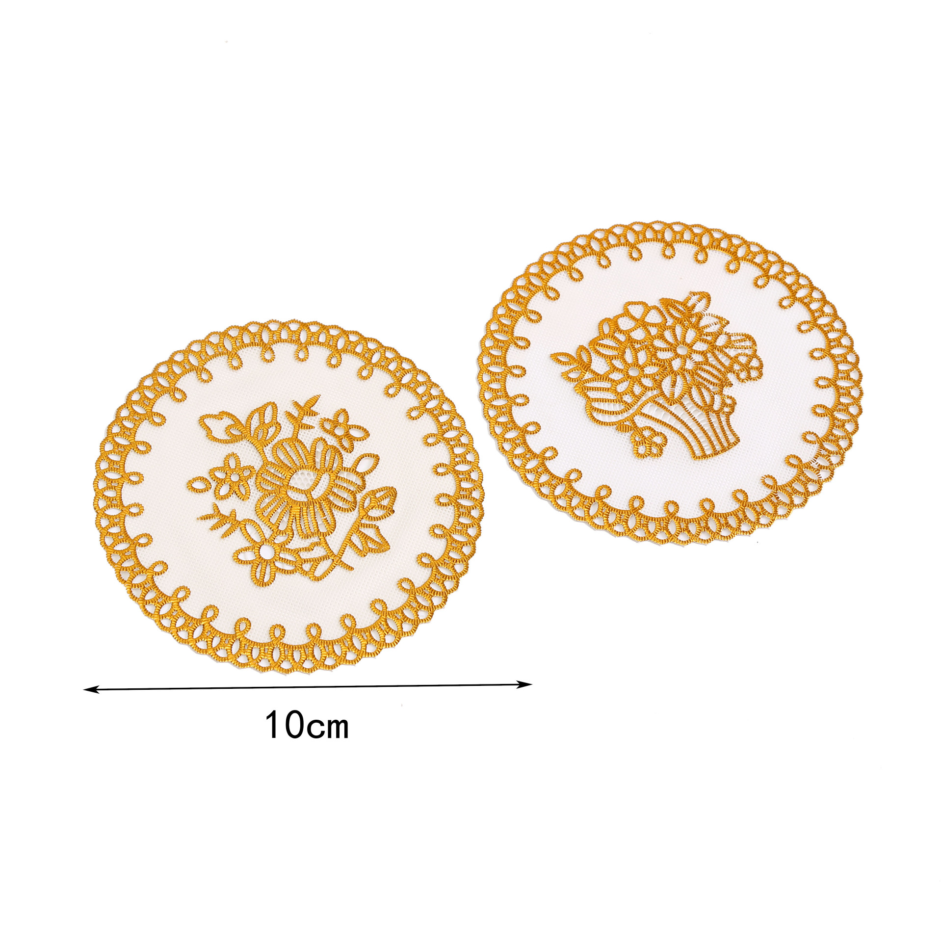 Posavasos de PVC transfronterizos, almohadilla de aislamiento redondo de bronceado europeo, almohadilla de mesa cuadrada, almohadilla desechable para el hogar, almohadilla para cilindro de cenizas