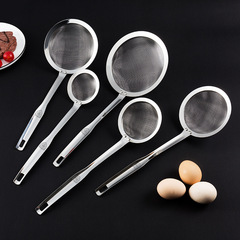 304 Stainless Steel Strainer Fine Mesh Filter Soy Milk Pot Soup Spoon Herbal Juice Filter Sieve Spoon Skimmer 