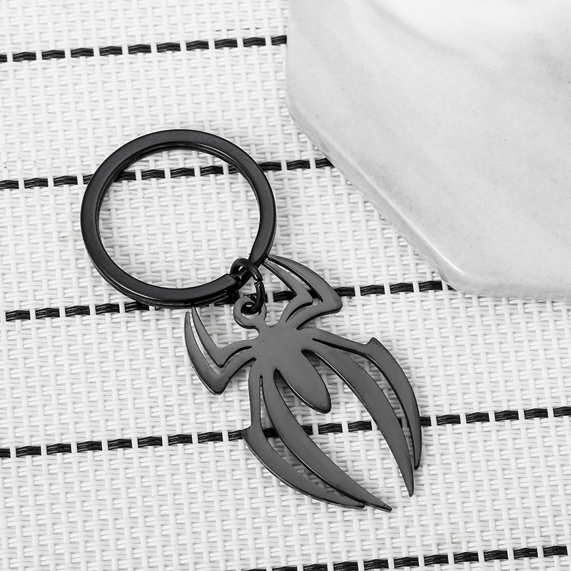 Spider Stainless Steel Keychain Halloween Creative Exaggerated Party Pendant display picture 1