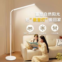 伸縮可能なフロアランプは、リビングルームの寝室で縦型電気スタンドを学ぶことができます。