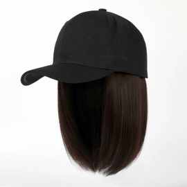 棒球帽带假发的帽子一体遮阳款夏天短发女士时尚网红自仿真发化疗