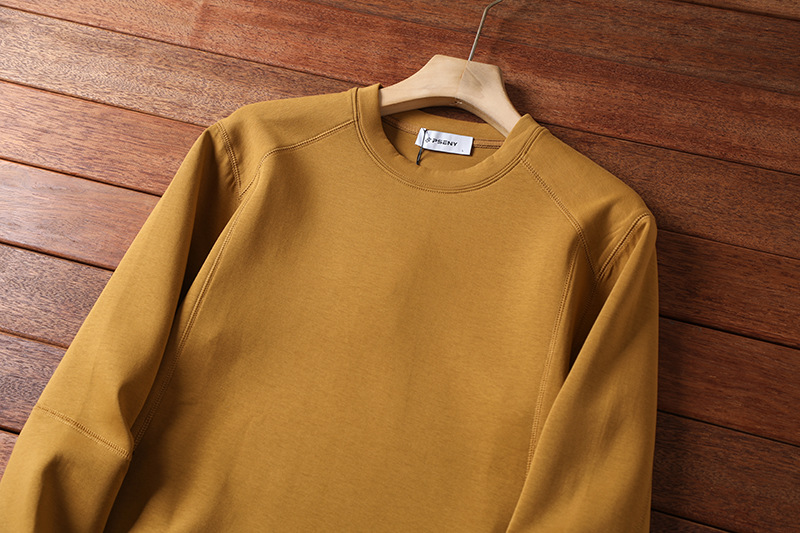 felpa con strato d'aria in ammoniaca liquida di alta qualità primavera e autunno uomo e donna coppia stile moda taglio verticale 3D tinta unita_voghion.com