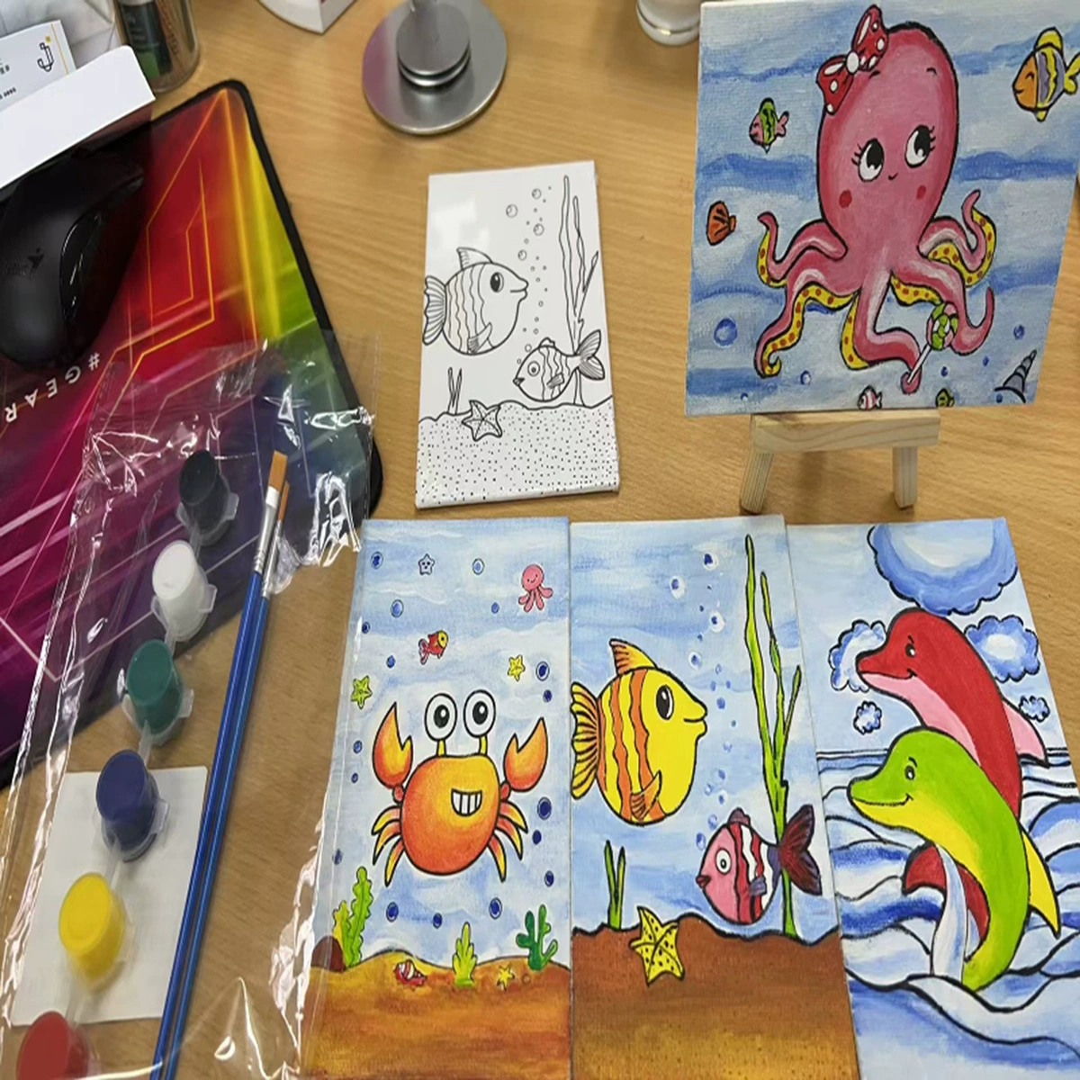 博艺宣 Creative cartoon cute coloring book, set, toy, hand painting, graffiti, handmade