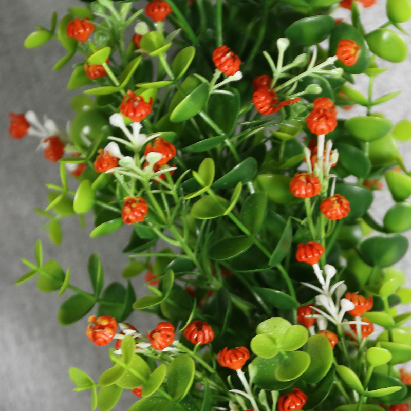Artificial eucalipto ratán vid planta verde hoja tubo techo hoja verde sinuoso flor decorativa Vine flor falsa Ratán