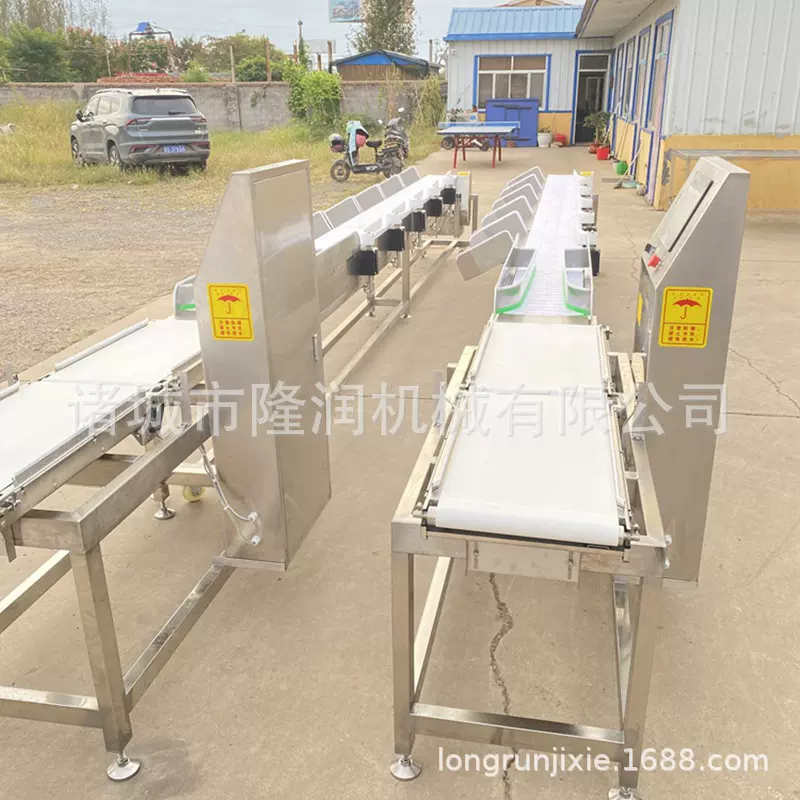 隆润机械皮带式分选机  活鱼重量分选机 全自动鲅鱼带鱼检重秤