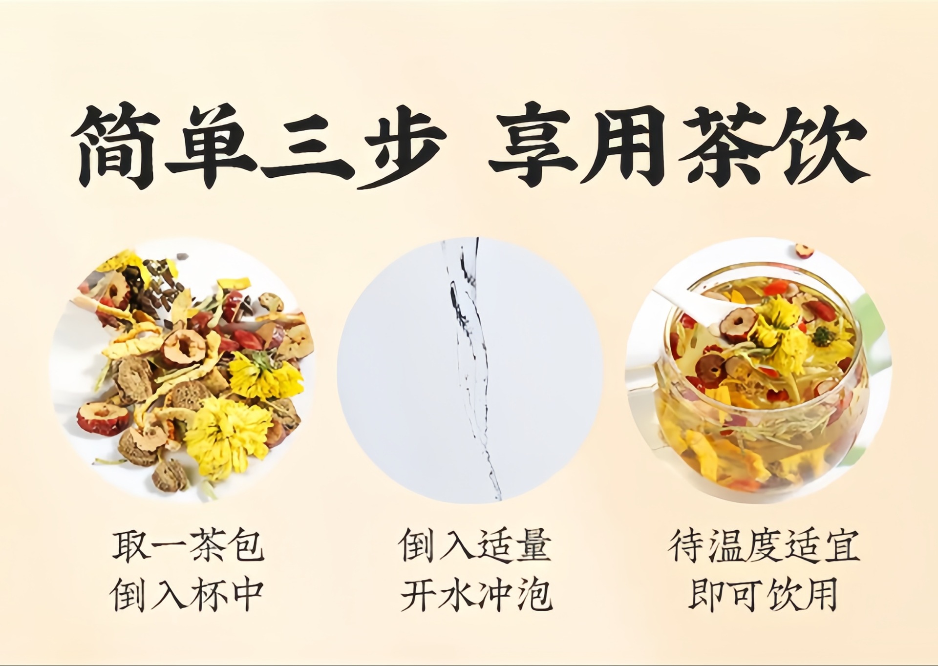 Chrysanthemum Cassia Seed Tea 150g Cold Brew Herbal Blend with Goji Honeysuckle Tangerine Peel Jujube Burdock Root specifications