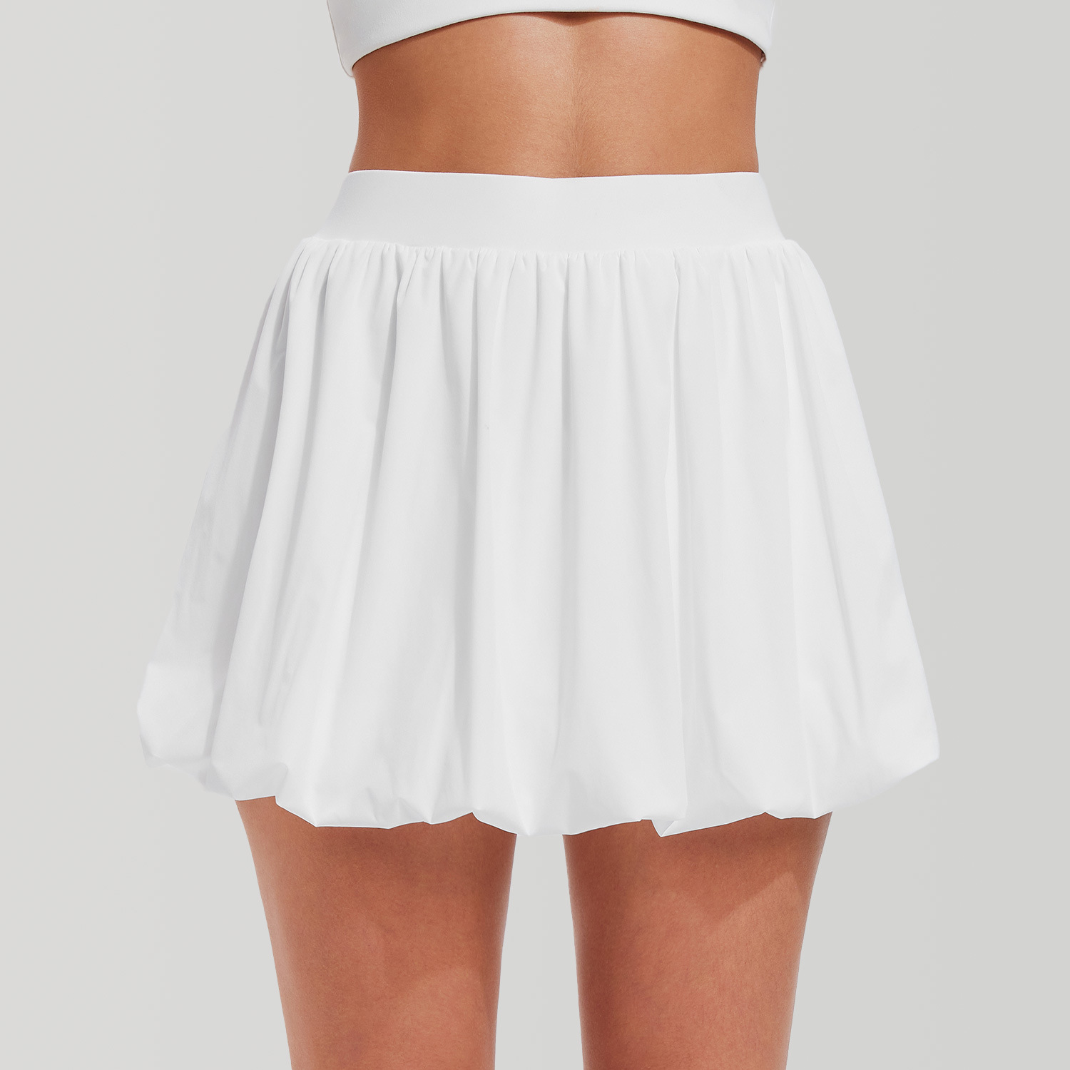 Falda deportiva corta Caijue para mujer, de cintura alta, antiexposición, plisada, con vuelo en A, falda tipo capullo de flor para bádminton y tenis.