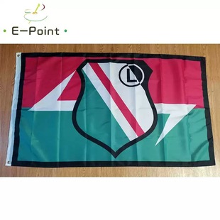 90x150cm���m�Aɳ܊�F����㘷����� Poland Legia Warsaw Flag