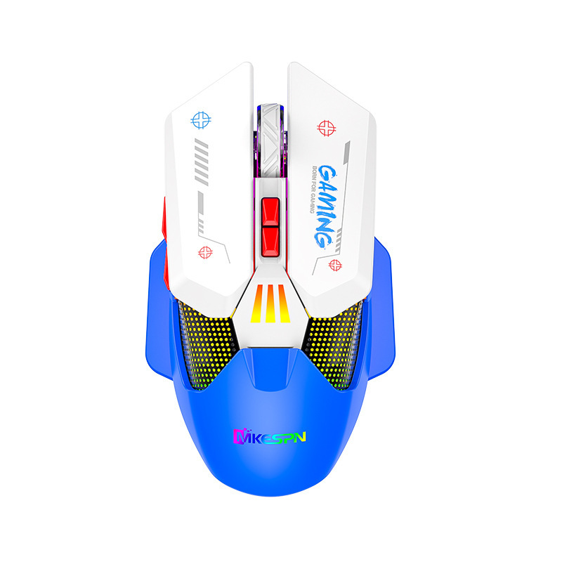 フルスピード機械rgbマクロ定義無線有線ダブルモードゲームマウス一枚一枚、コンピュータ部品|undefined