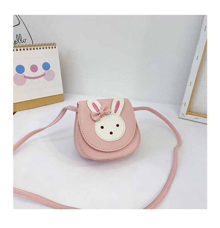 Single Shoulder Strap Strap Type Crossbody Bag Bags Type Daily Occasion Girl's Small Pu Leather Rabbit Cute Square Magnetic Buckle Crossbody Bag