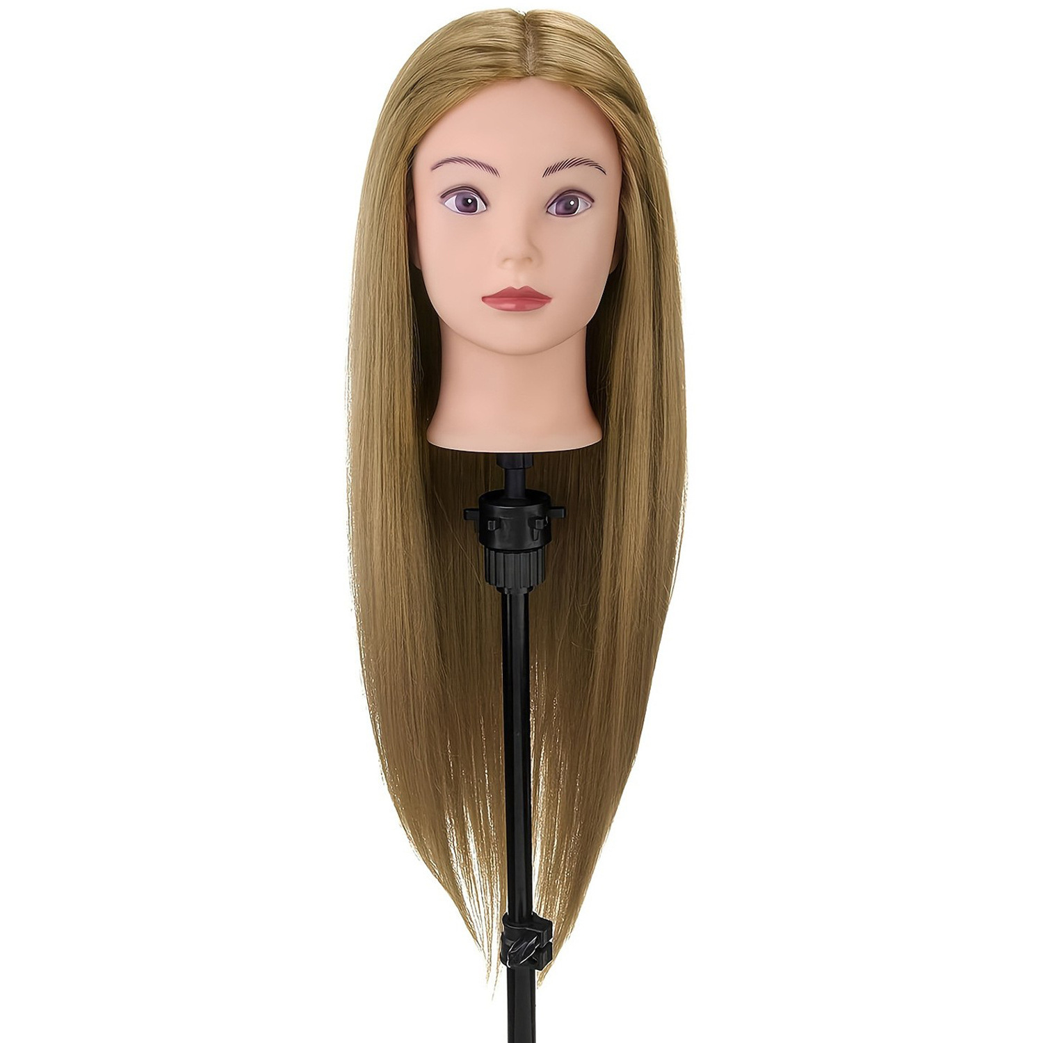 Enseñanza de ejercicios de cabello, soporte de cabeza, modelo de peluca real, soporte de cabeza de muñeca, soporte de cabeza, soporte de cabeza de modelo pequeño