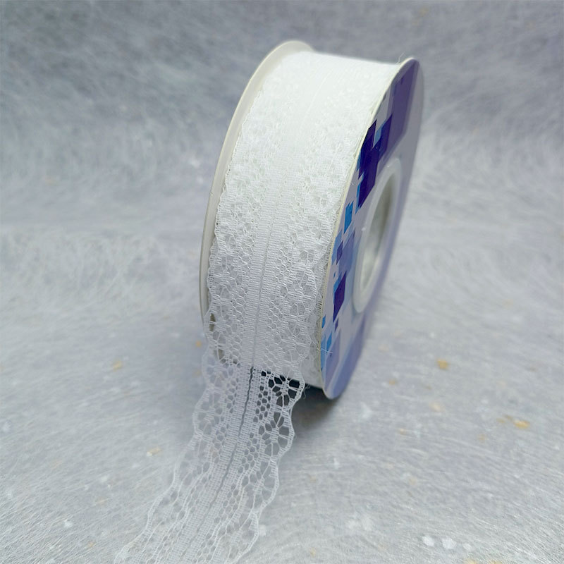 Fibra color 3cm flor pastel caja de regalo mano hecho a mano DIY tocado cinta de encaje arco cinta al por mayor