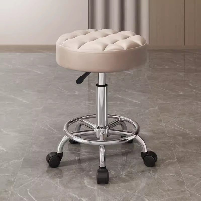 Taburete de belleza, polea de elevación rotativa, taburete de computadora, taburete de manicuría, taburete redondo, peluquería, silla giratoria, salón de peluquería especial