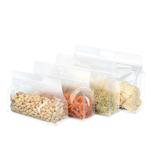手提八边封透明袋食品面条挂面塑料自封袋荞麦面特产零食包装袋