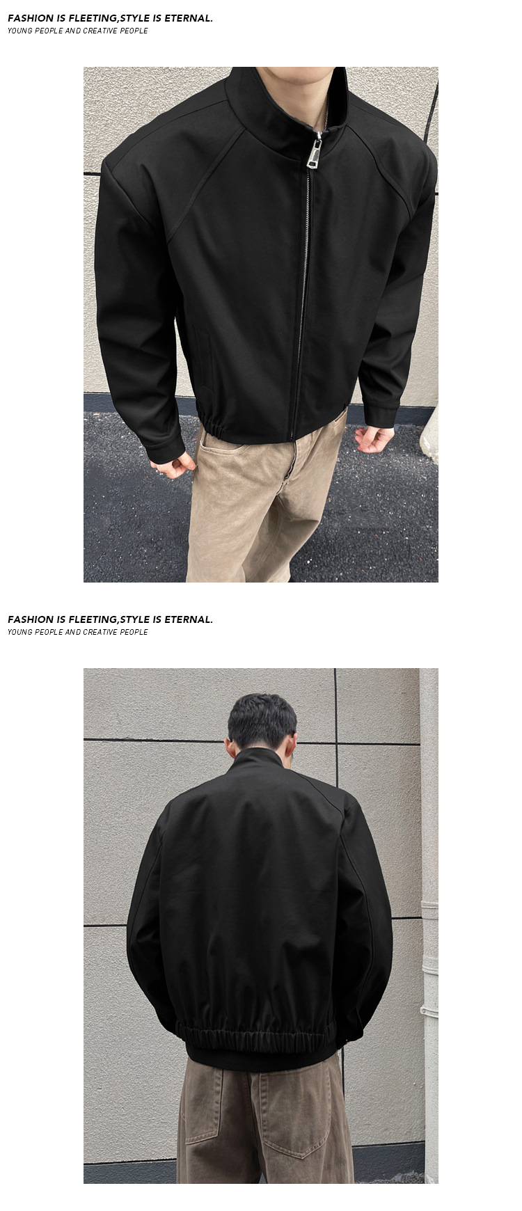 Cleanfit Deconstructed Denim Jacket For Men Spring Workwear Style_voghion.com