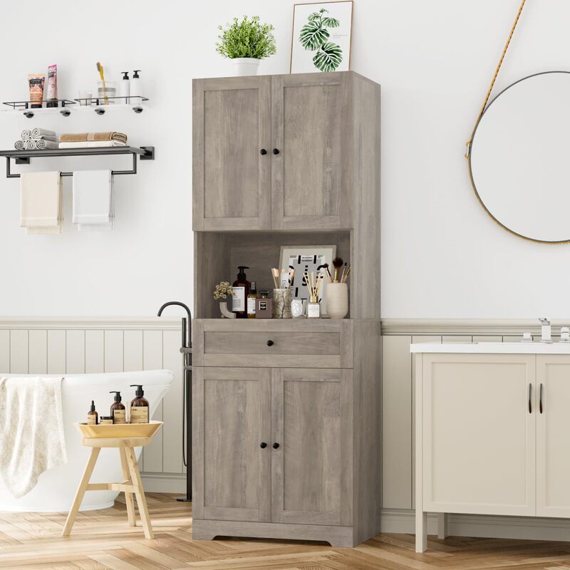 Modern Minimalist Sideboard with 2 Barn Doors, Brown, Open-Style, Multifunctional Storage, Narrow Body, Suitable for Small Home Spaces Modern Minimalist Sideboard with 2 Barn Doors, Brown, Open-Style, Multifunctional Storage, Narrow Body, Suitable for Small Home Spaces
