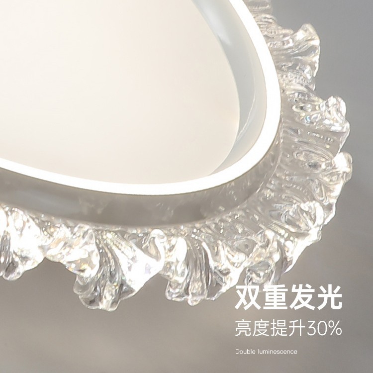 Iluminación del dormitorio principal simple atmósfera moderna y creativa nórdica lujosa lujosa alta sensación de estudio redonda lámpara de habitación minimalista