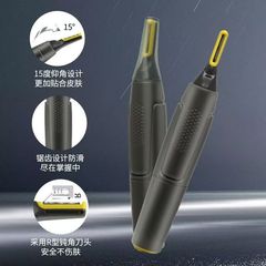 Cross-border men's beard razor, eyebrow shaver, hair remover three-in-one electric mini handheld trimmer, portable hair cutter