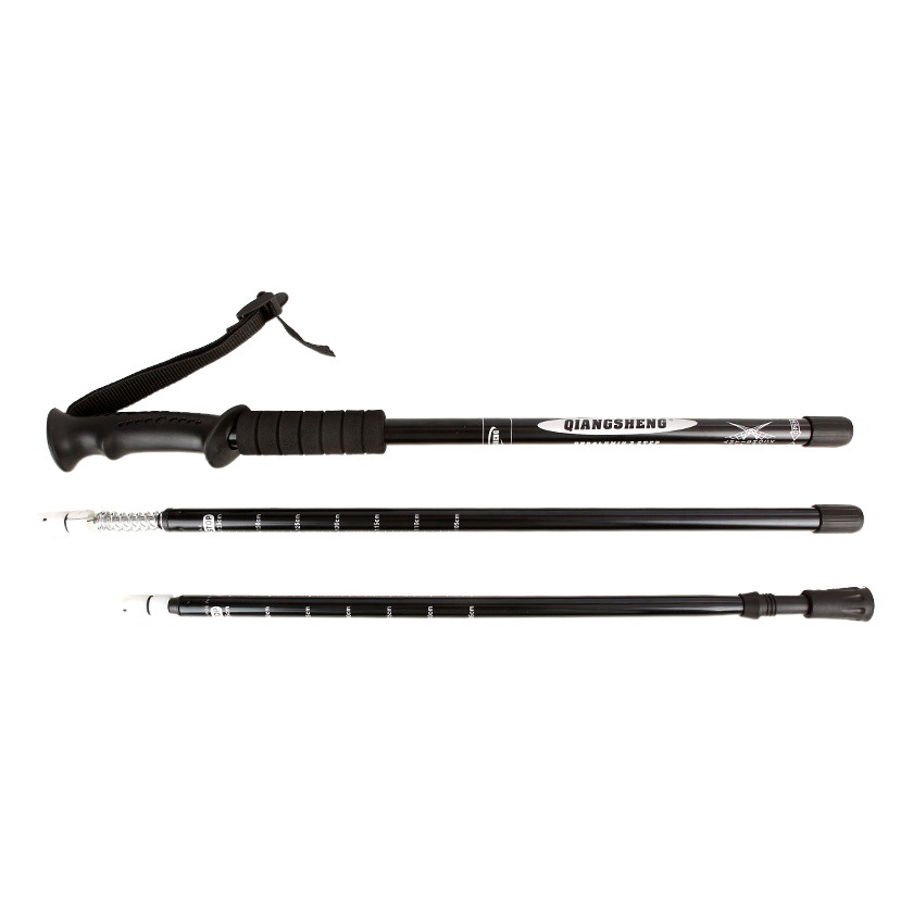 Al Aire Libre trekking pole tres mango recto telescópico trekking pole viajes escalada bastón de ancianos bastón de aleación de aluminio trekking pole