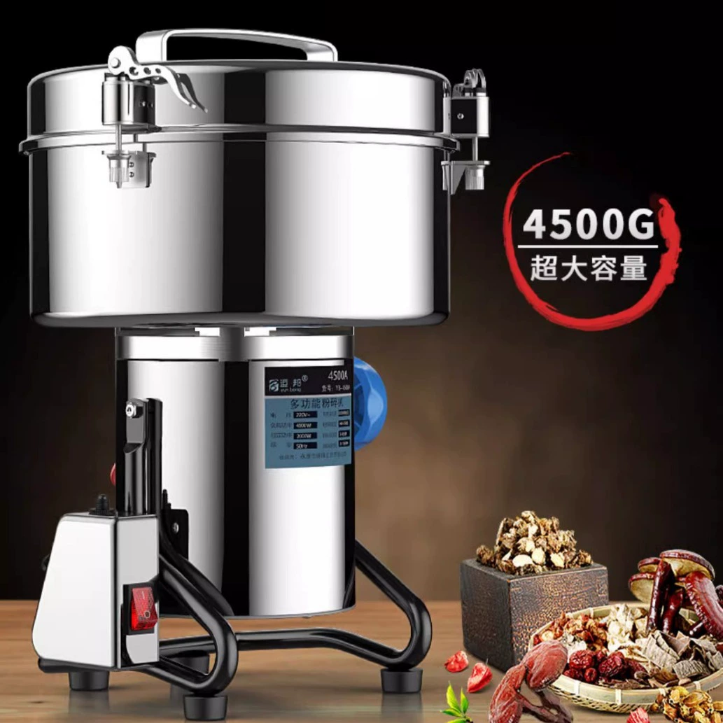 Yunbang 4500 г Коммерческая дробилка многофункциональная китайская травяная медицина сверхтонкая шлифовальная большая Дробильная стеновая мельница