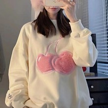 2025秋季螺纹棉圆领卫衣女装库存尾款货服装夜市摆摊衣服批发撞色