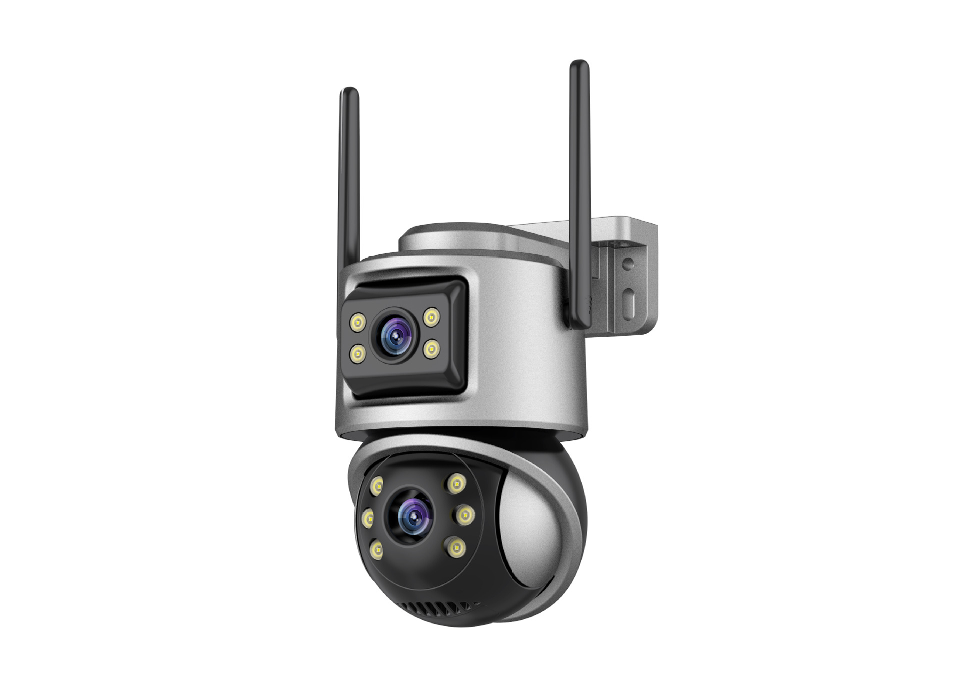 WIFI dual-lens dual-screen surveillance camera icsee gun and ball integrated high-definition outdoor surveillance Dual lens Application Scenario