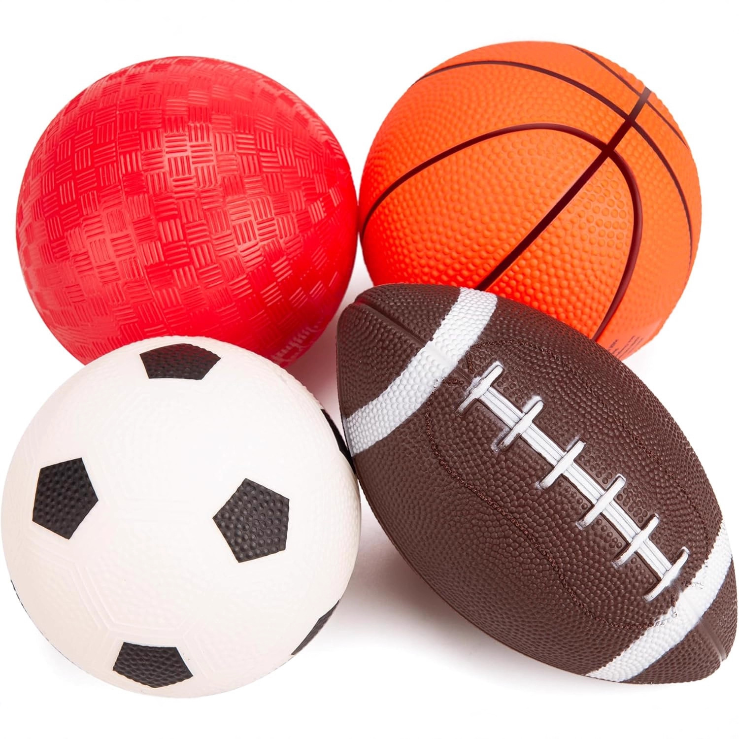 Factory Cross-Border Four-Piece Set 12cm Toy Football Toy Rugby Small Volleyball Kidsren's Toy Racket