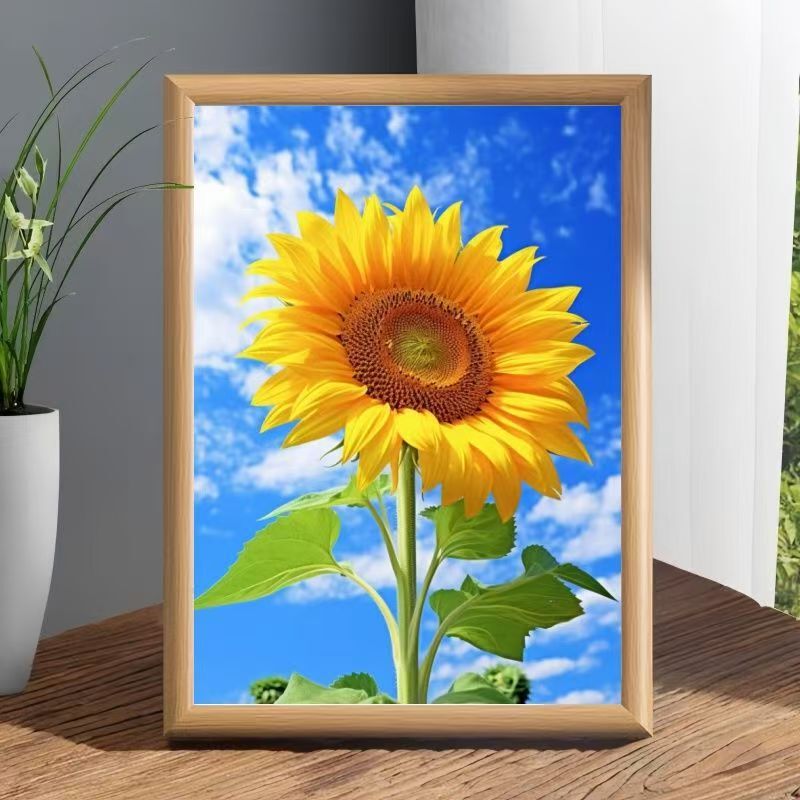 Sunflower Frames for Photos That Face the Sun, Symbolizing Prosperity, Are a Beautiful Decoration for Living Room or Office Sunflower Frames for Photos That Face the Sun, Symbolizing Prosperity, Are a Beautiful Decoration for Living Room or Office