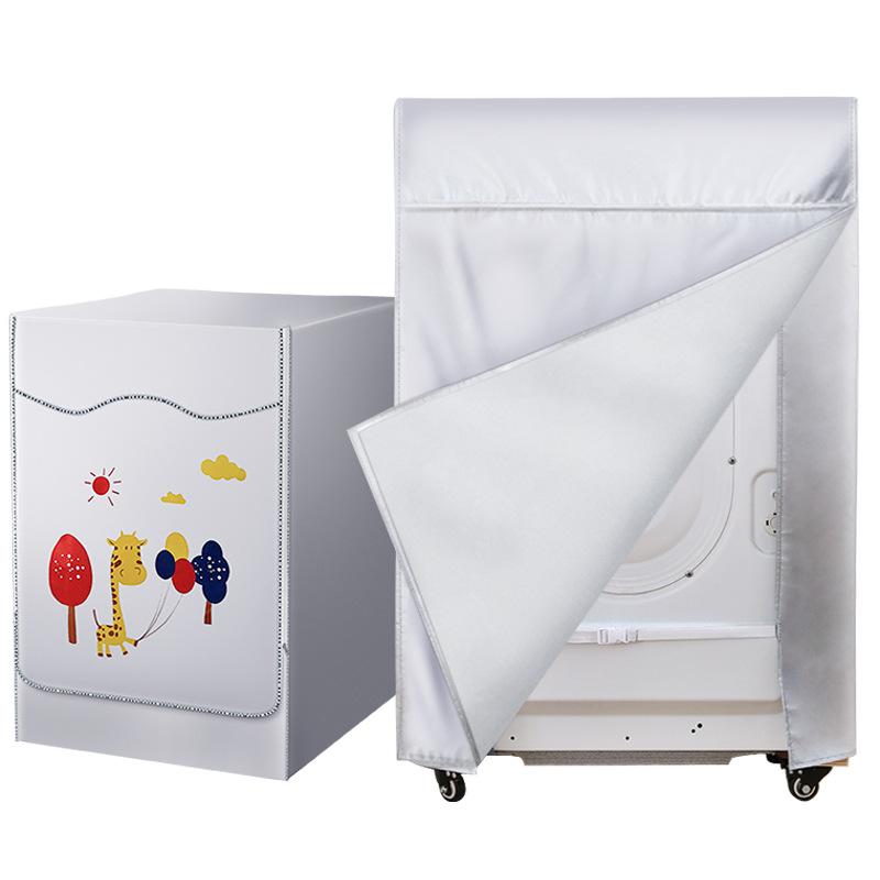 Cuatro lavadora cubierta de cilindro 8 10 kg a prueba de agua protector solar anticongelante cubierta personalizada