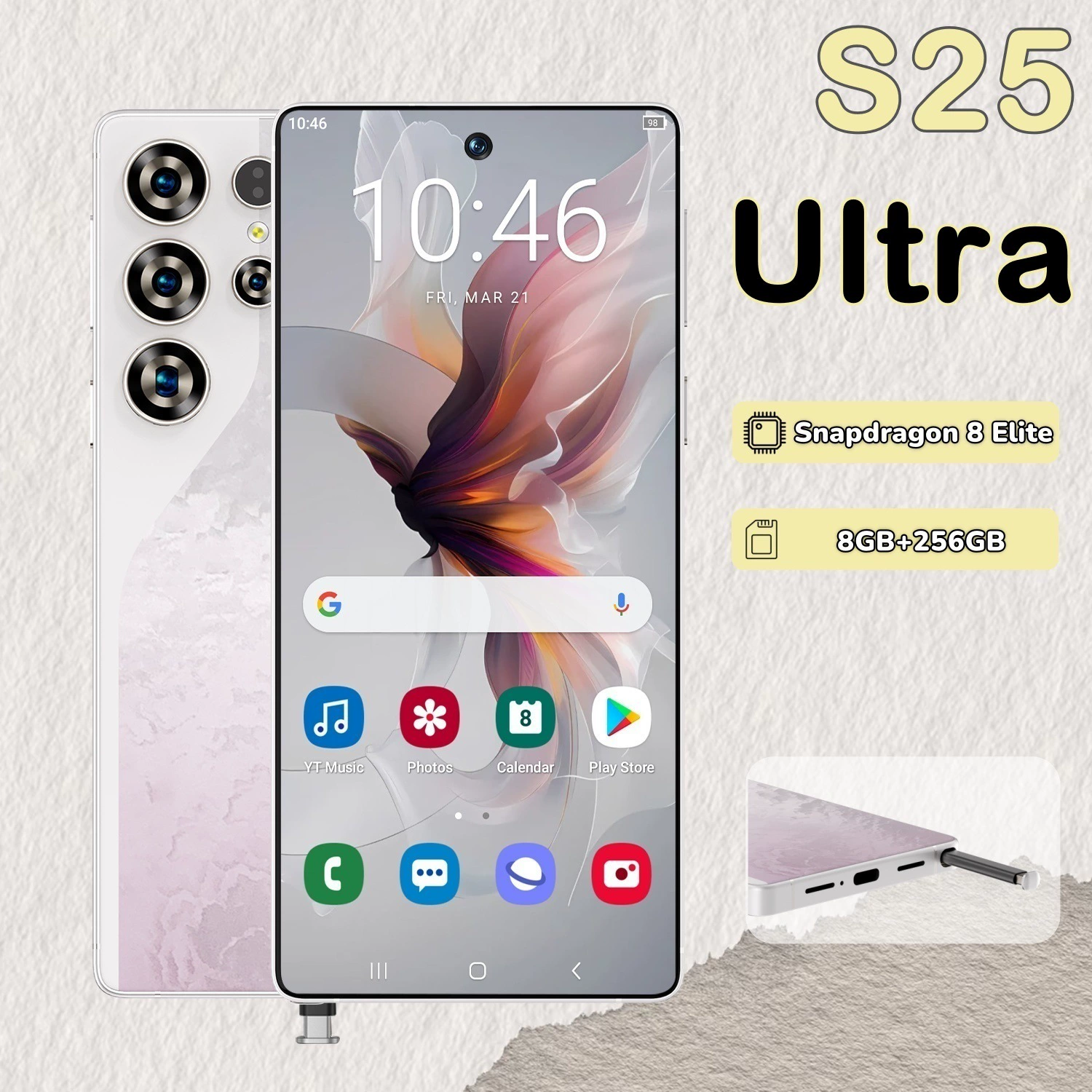 Трансграничный смартфон Cugo S25 Ultra 4G, многофункциональный, с большим экраном 7,3 дюйма, Android 8.13+16
