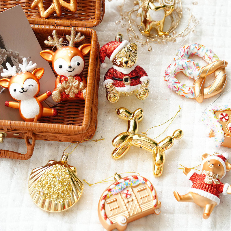 クリスマス装飾バルーン犬ペンダントクリスマスツリー装飾スノーフレークハウスペンダント装身具ガーランドアクセサリー|undefined