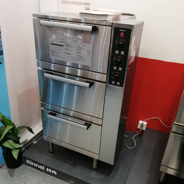 Rinnai林内RRA-156-CH商用厨房燃气饭柜中央厨房三层饭煲设备