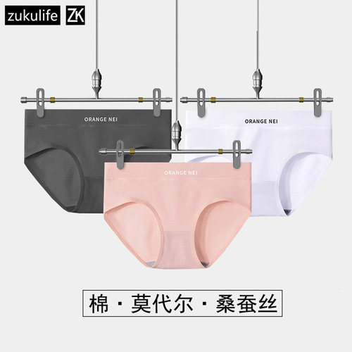 Panties for women, pure cotton banana-shaped Zhongshan underwear factory wholesale, pure cotton women's large size silk triangle underwear